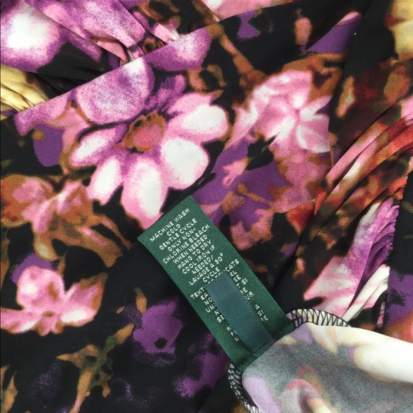 Ralph Lauren floral faux wrap, empire waist s/6 - Picture 10 of 11